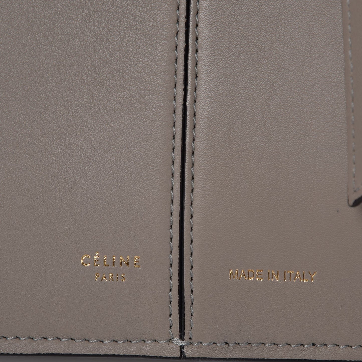 Calfskin Medium Tri-Fold Bag Stone