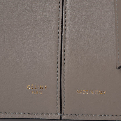 Celine Calfskin Medium Tri-Fold Bag Stone 6 of 7