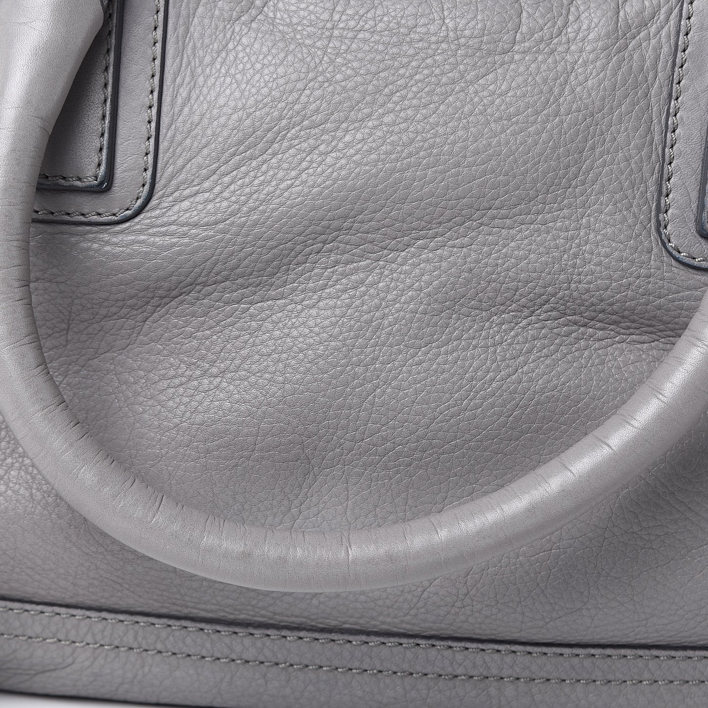 Calfskin Medium Bolt Stud Pandora Pearl Grey