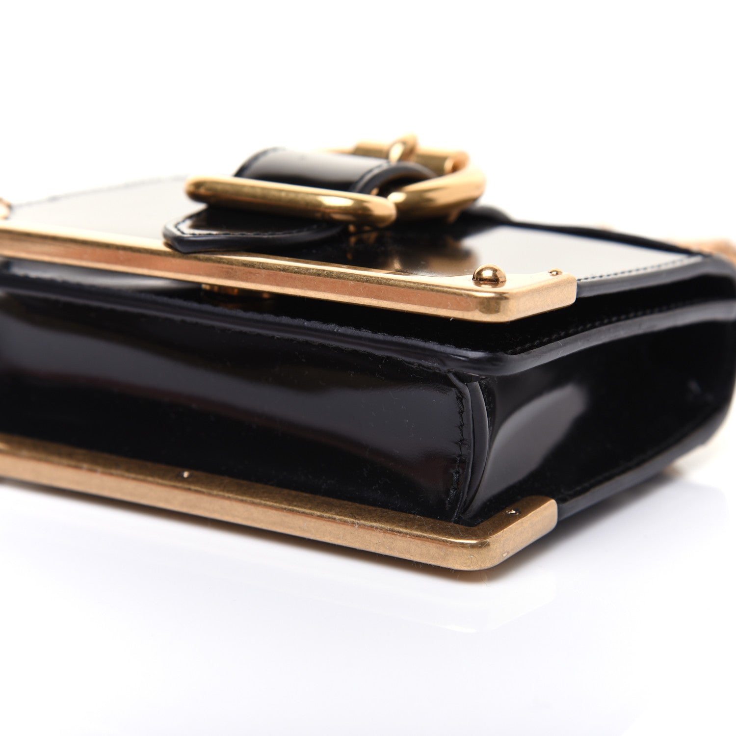 Prada Spazzolato Micro Cahier Bag Black 8 of 14