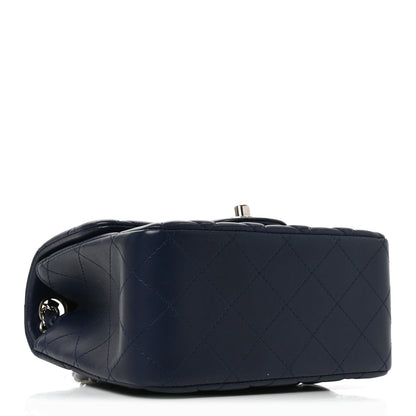 Chanel Lambskin Quilted Mini Square Flap Navy 4 of 10