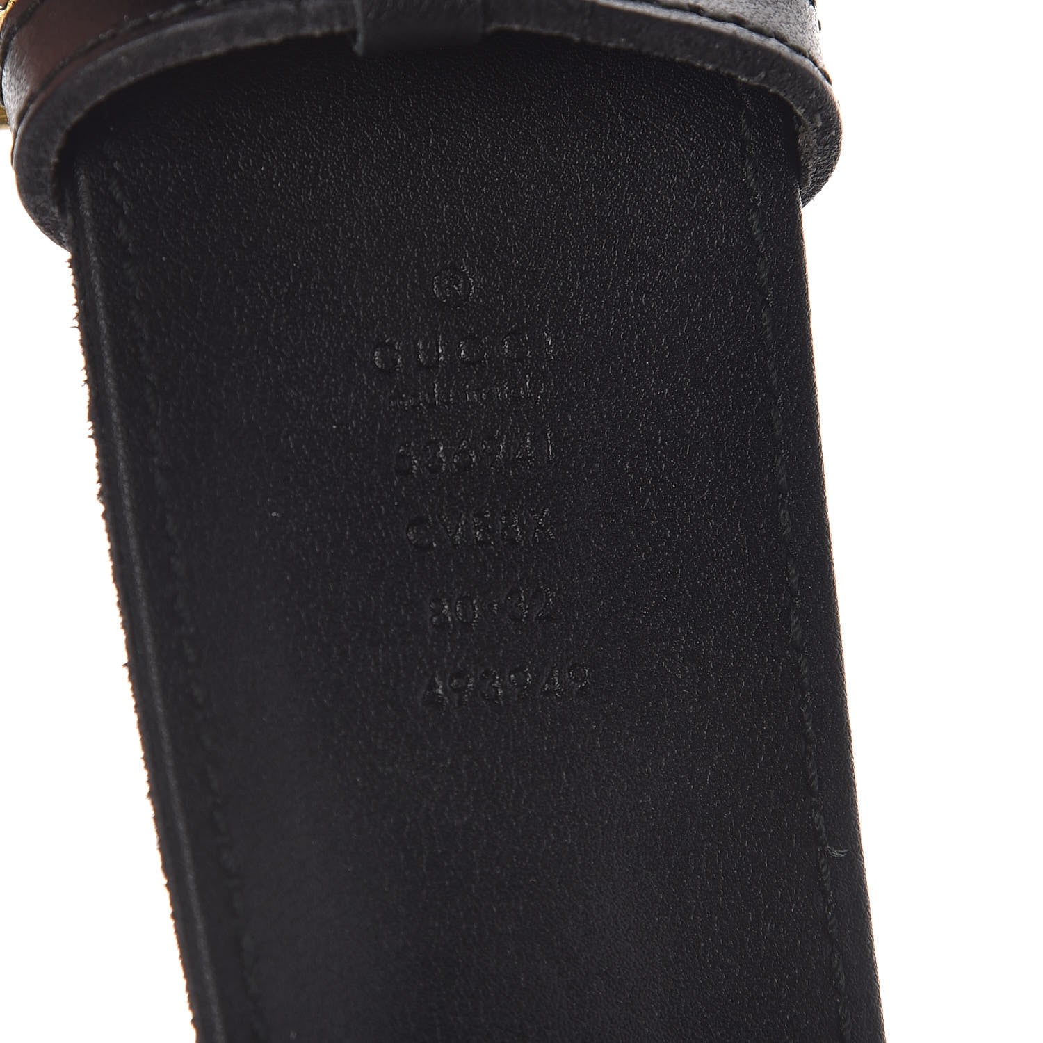 Gucci Metal Tiger Head Studded Belt 80 32 Yellow Black 6 of 8