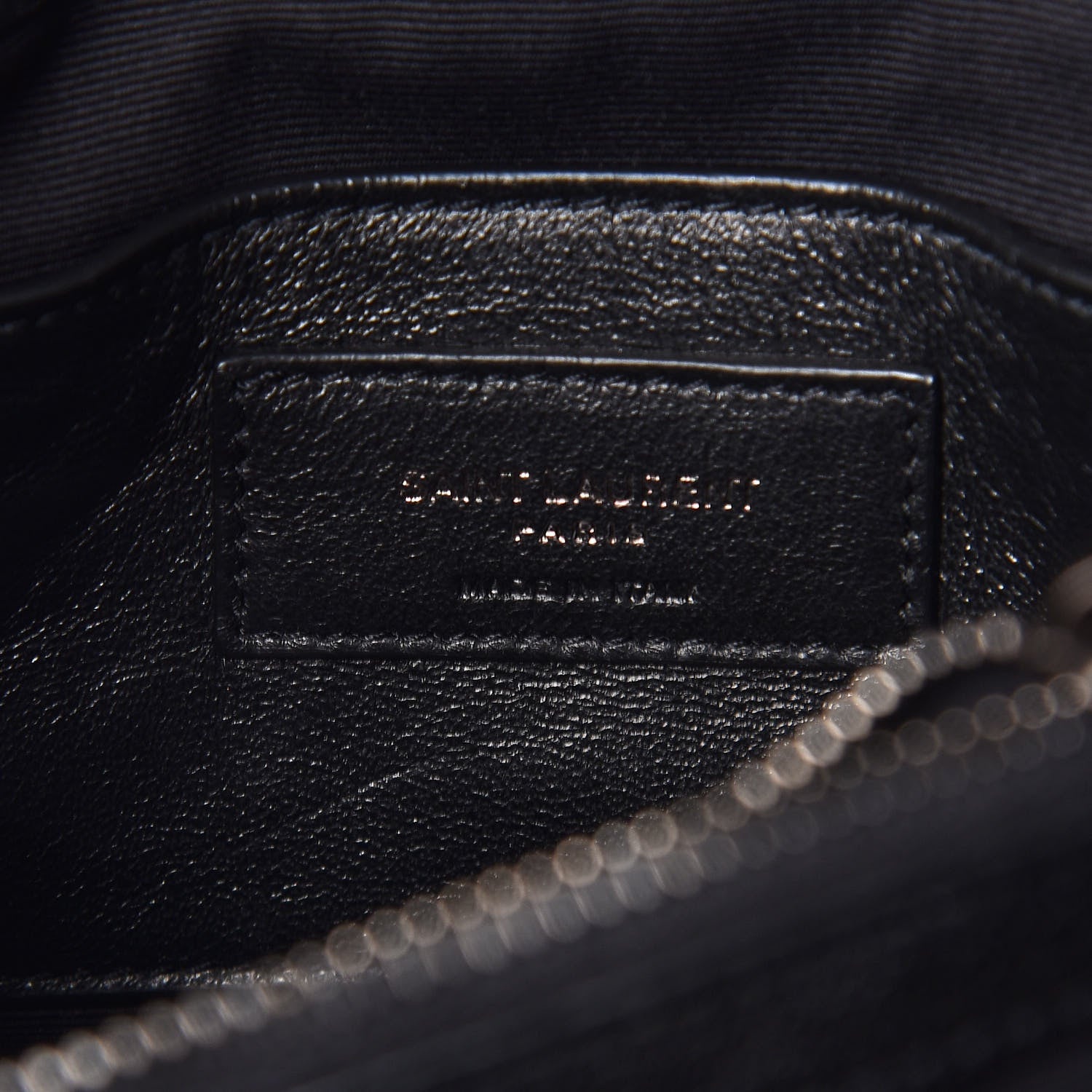 Saint Laurent Sheepskin Matelasse Chevron Monogram Medium College Bag Black 8 of 8