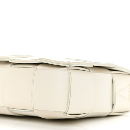 Bottega Veneta Lambskin Maxi Intrecciato Cassette Crossbody Bag White 9 of 9