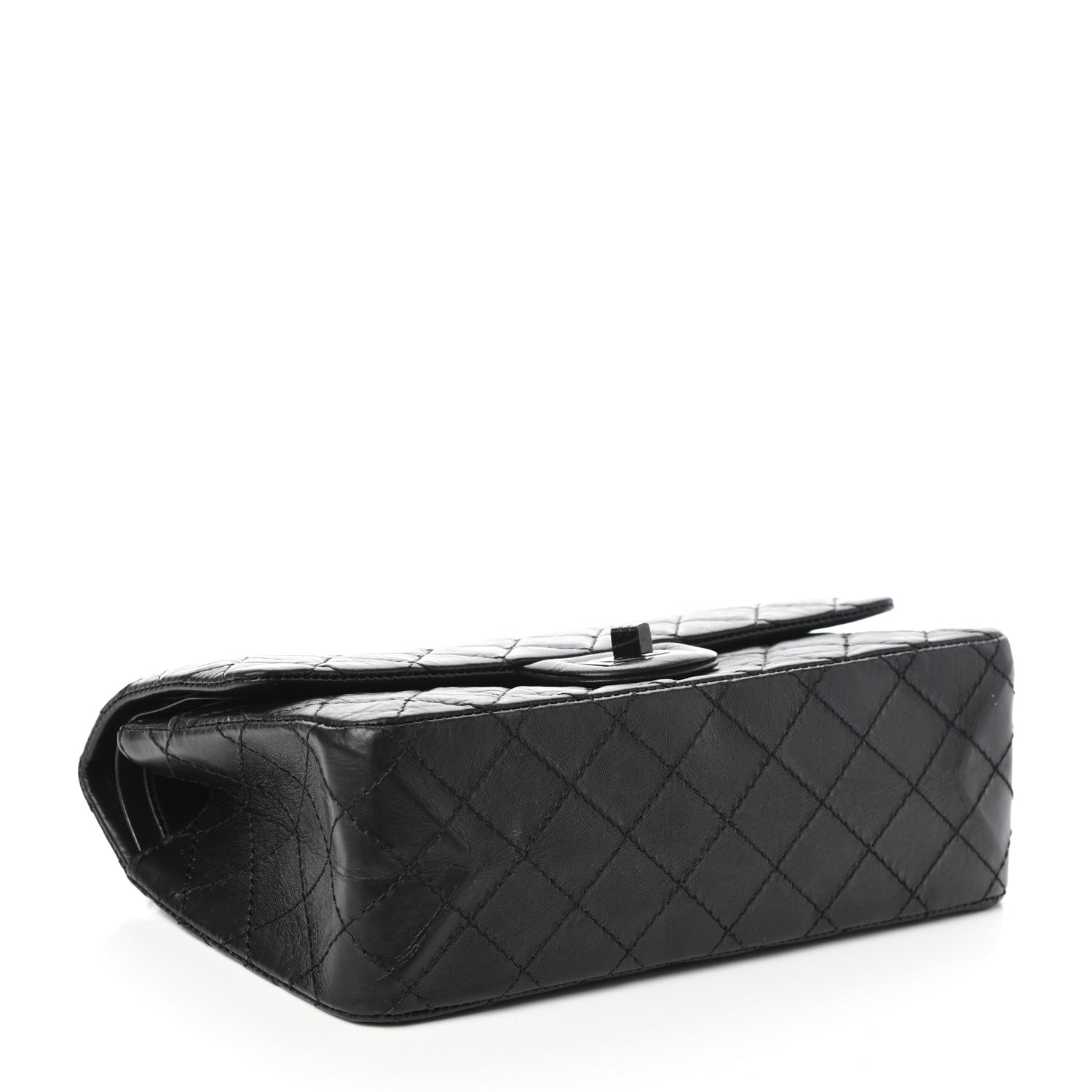 Chanel Aged Calfskin Quilted 2.55 Reissue 225 Flap So Black 4 of 10
