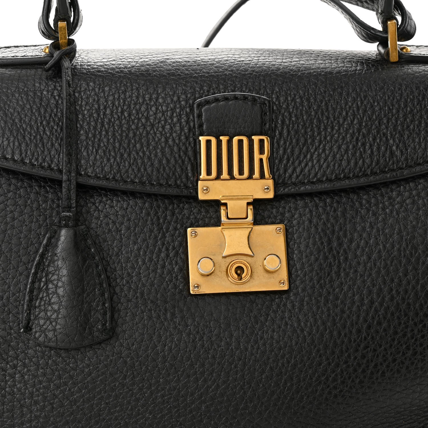 Christian Dior Calfskin Dioraddict Top Handle Black 7 of 14