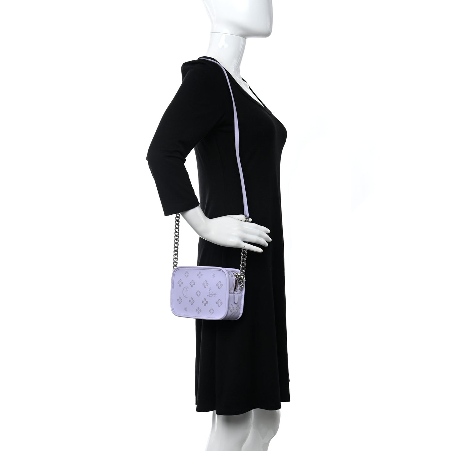 Calfskin Small Radioloubi Lilac Smoke