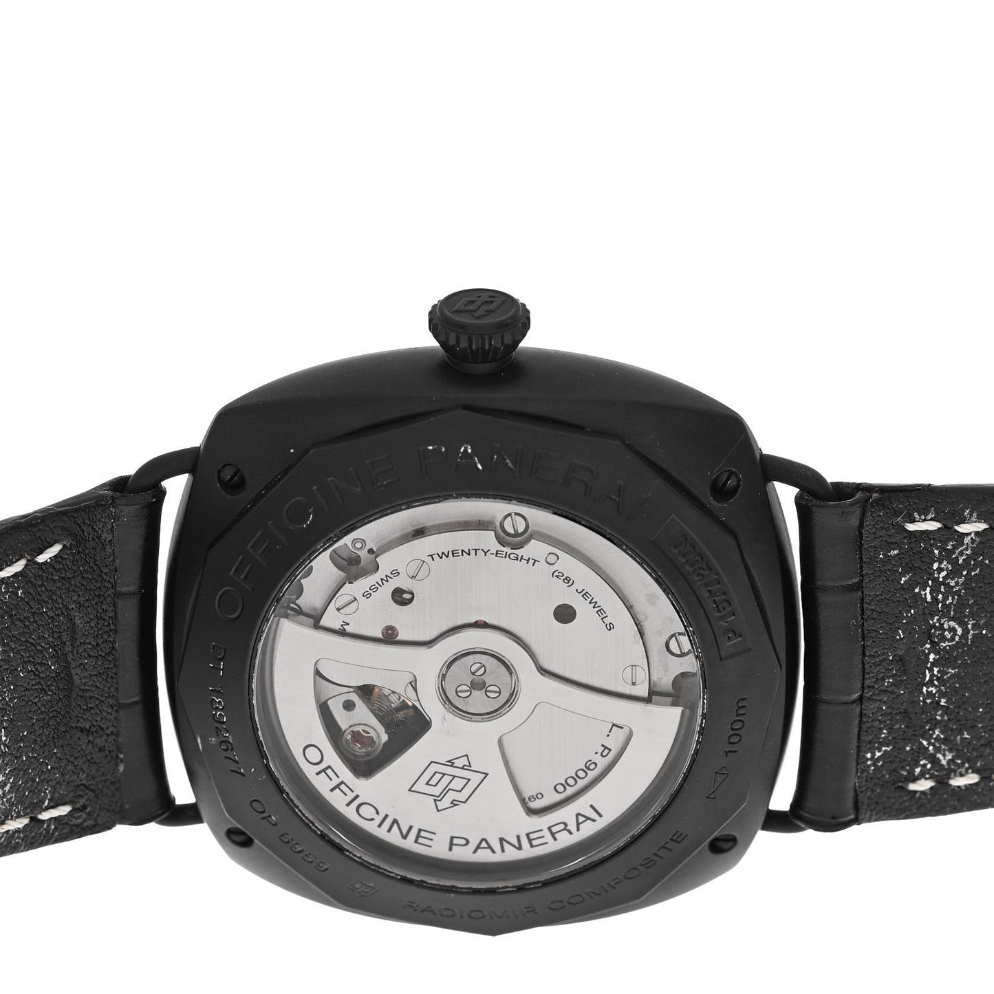 Ceramic Alligator 45mm Radiomir Black Seal 3 Days Automatic Watch Black PAM00505