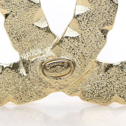 Chanel Pearl Crystal CC Brooch Black Gold 3 of 4