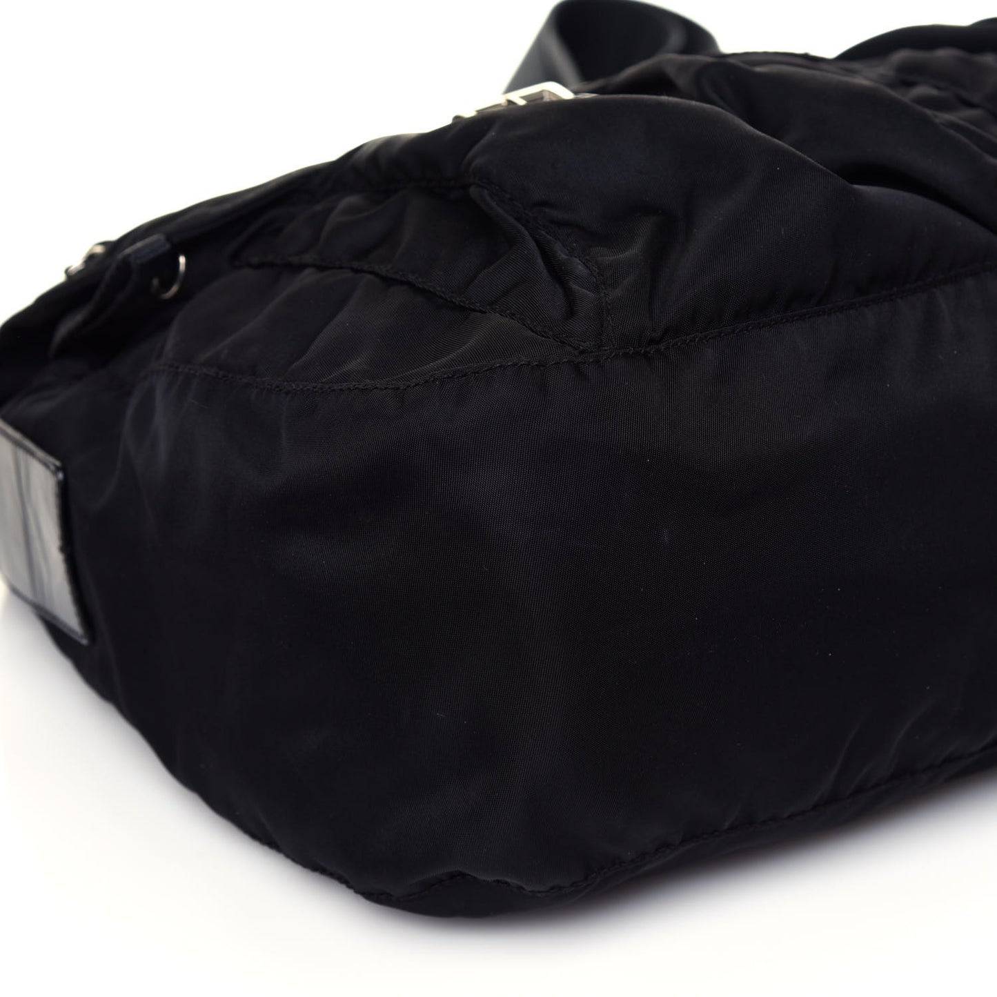 Nylon Vela Messenger Bag Black