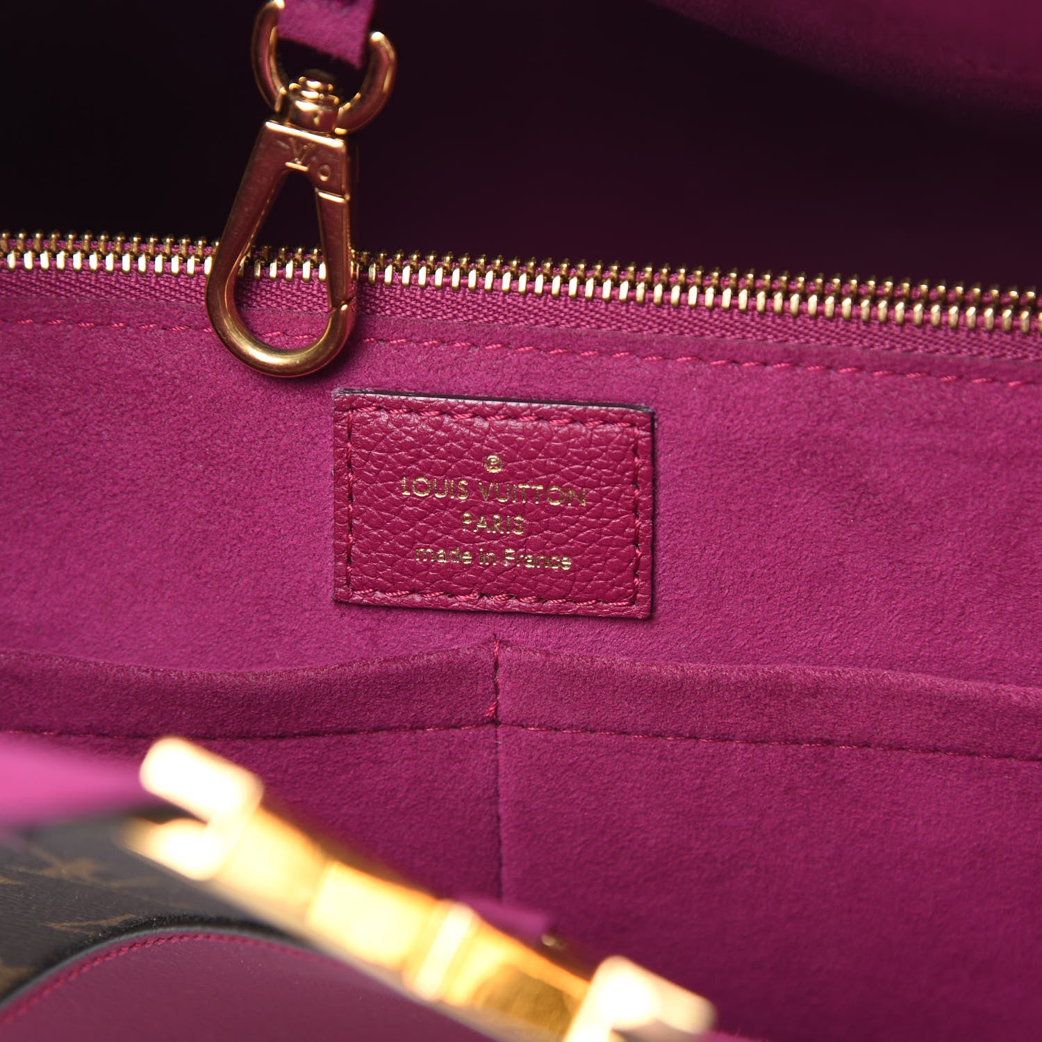 Louis Vuitton Calfskin Monogram Kimono Tote Grape 6 of 13