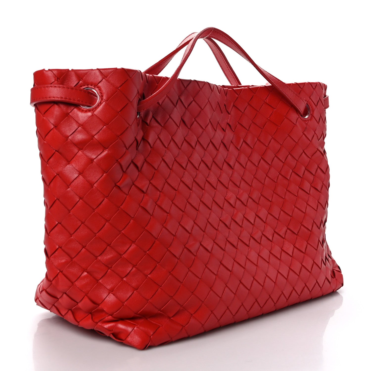 Bottega Veneta Nappa Intrecciato Garda Tote Red 2 of 8