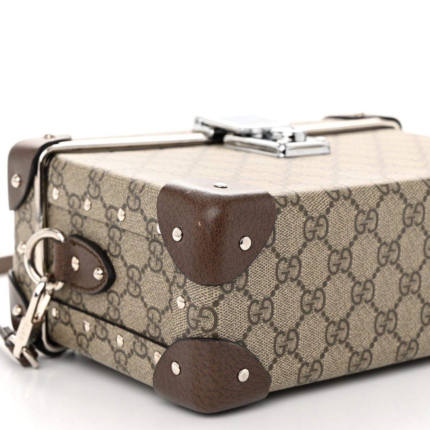 Gucci GG Supreme Monogram Globe-Trotter Beauty Case Brown 10 of 11