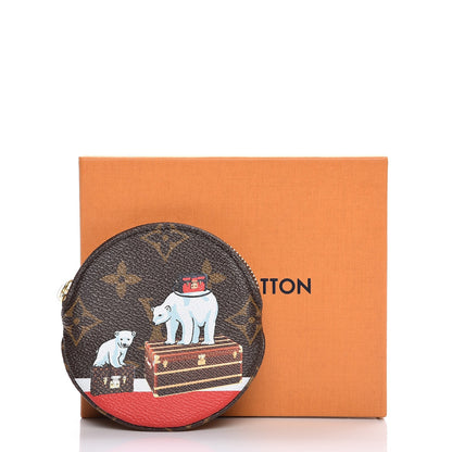 Louis Vuitton Monogram 2017 Christmas Animation Round Coin Purse 8 of 8