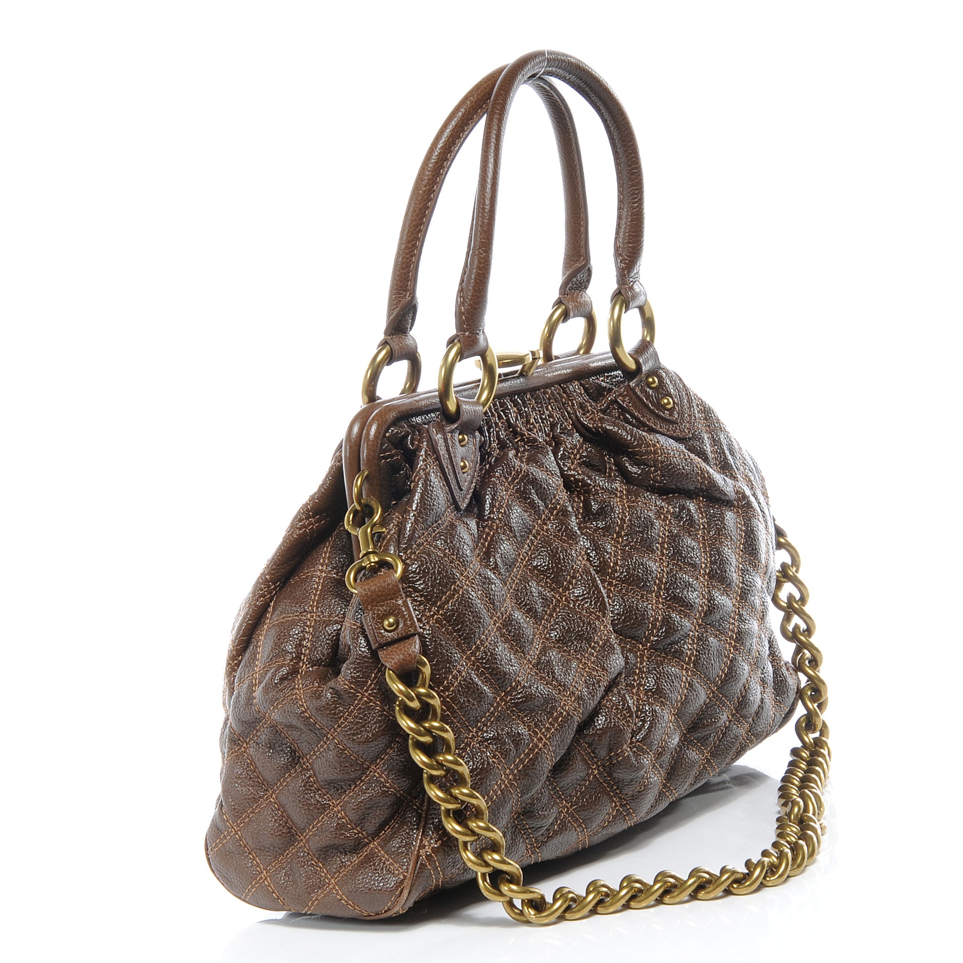 Marc Jacobs Quilted Leather Stam Taupe 3 of 8