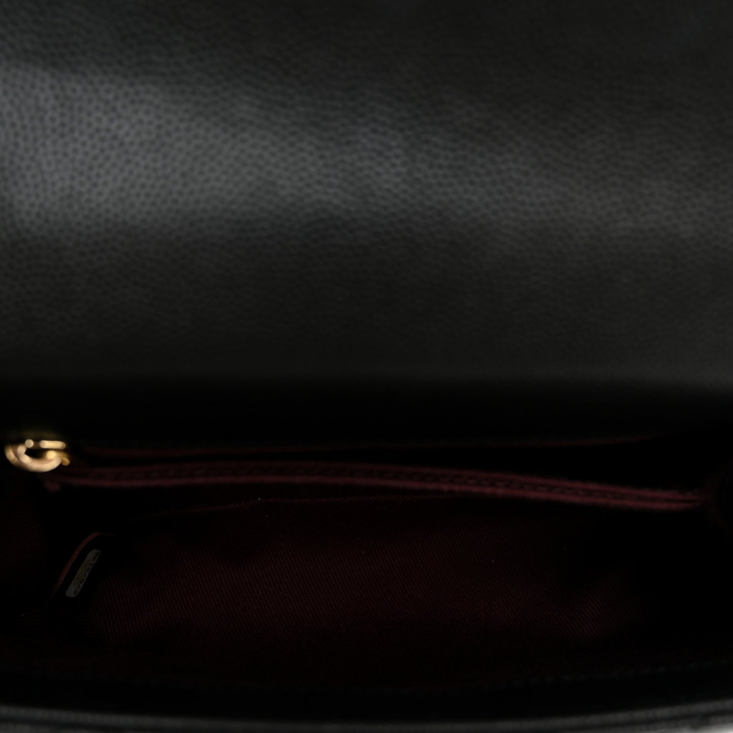 Caviar Quilted Mini Coco Handle Flap Black
