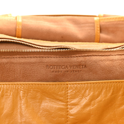 Bottega Veneta Paper Calfskin Maxi Intrecciato Medium Arco Slouch Yellow 6 of 10