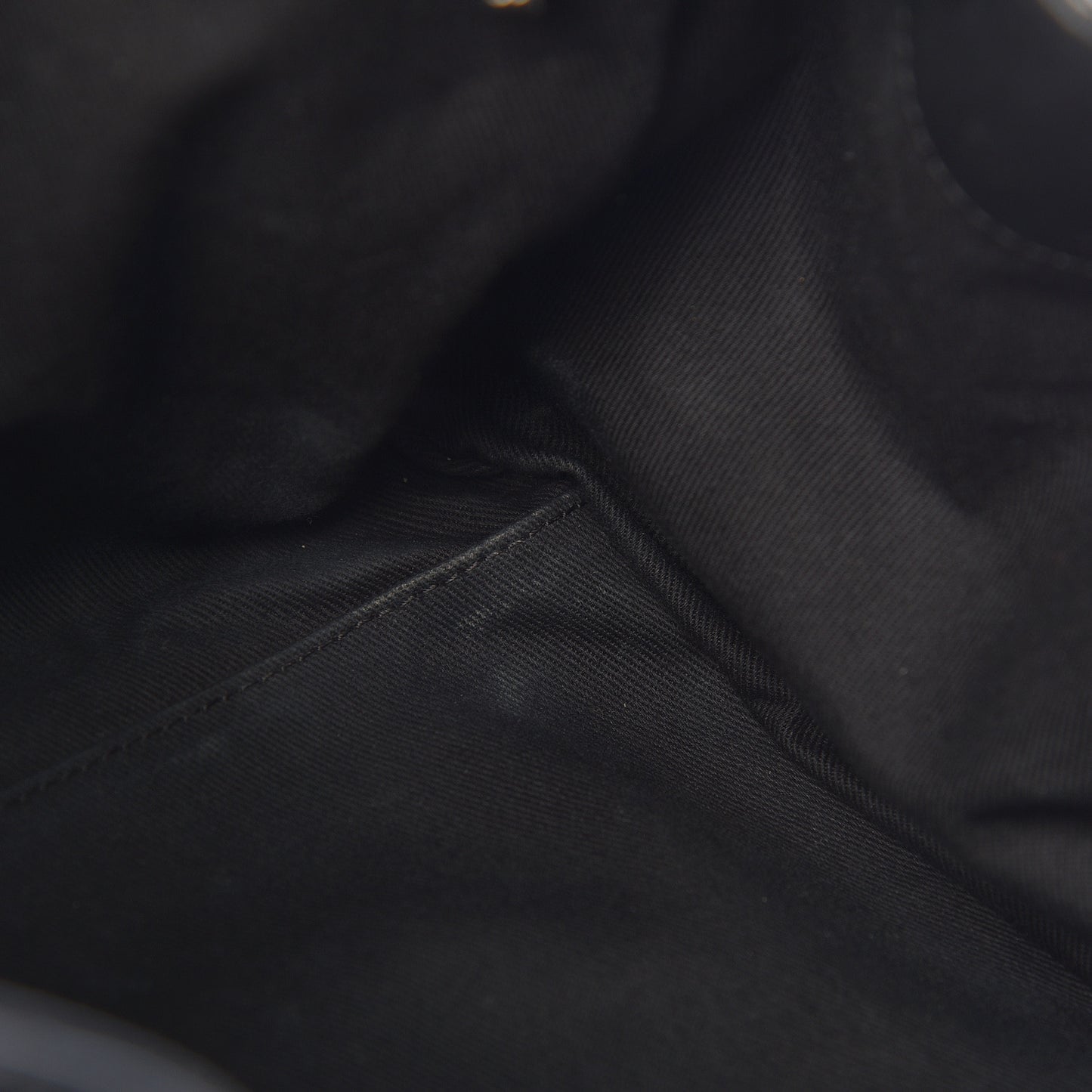 Patent Quilted CC Shoulder Bag Black
