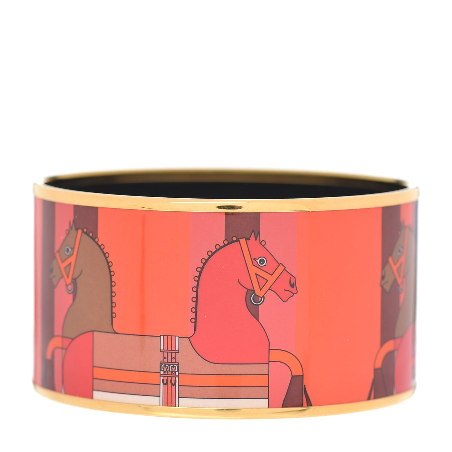 Enamel Printed Nouveau Rocabar Extra Wide Bracelet 65