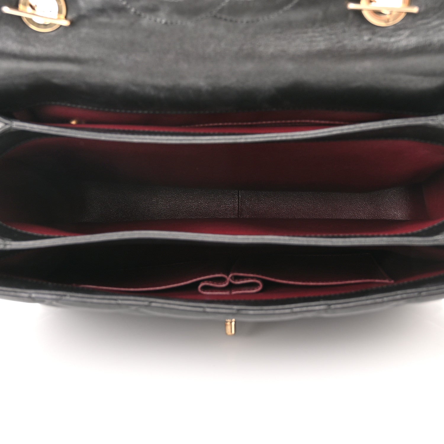 Chanel Lambskin Quilted Large Trendy CC Dual Handle Flap Bag Black 5 of 10