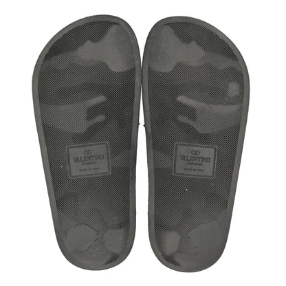 Valentino Garavani Rubber Rockstud Slide Sandals 36 Black 5 of 8