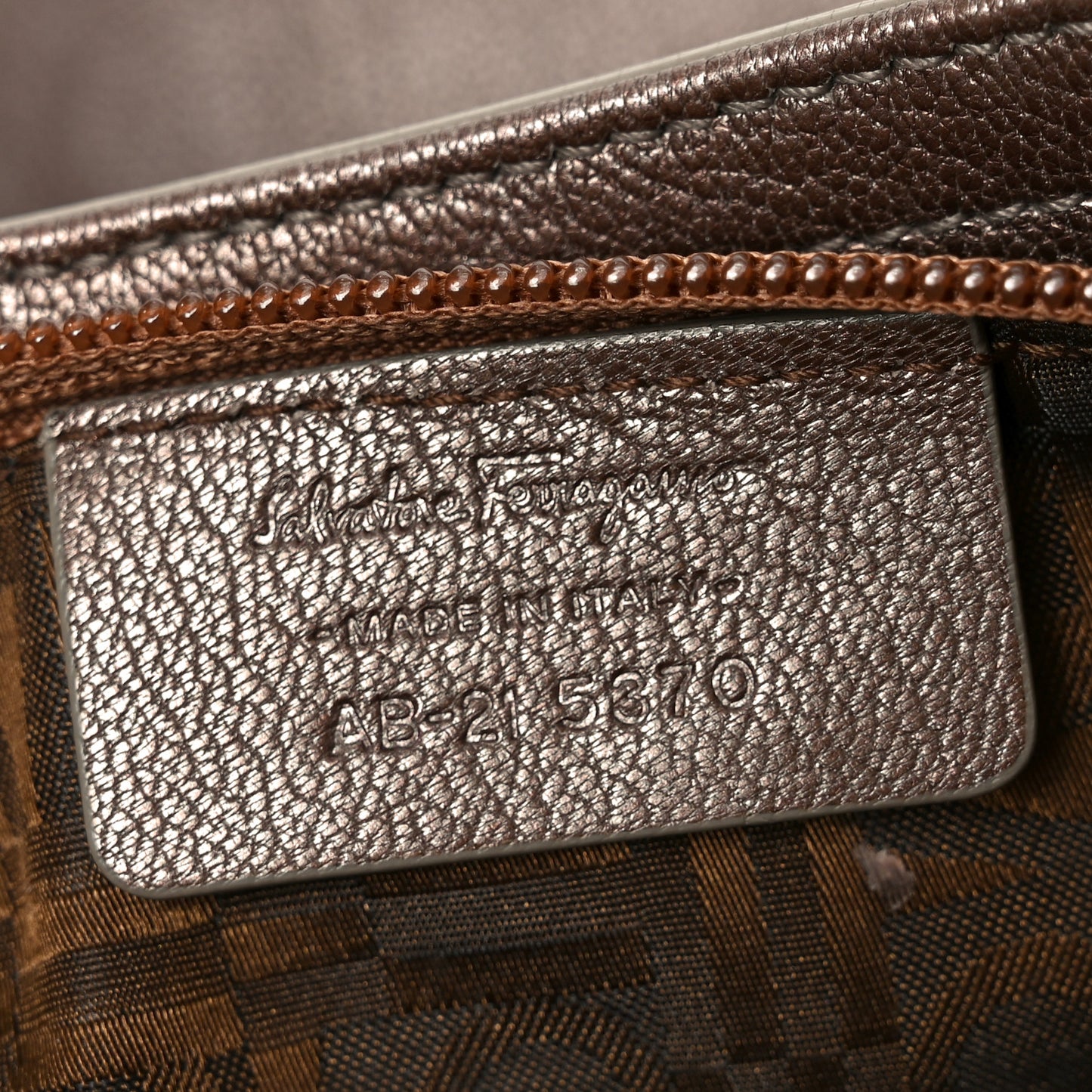Calfskin Marisa Shoulder Bag Bronze