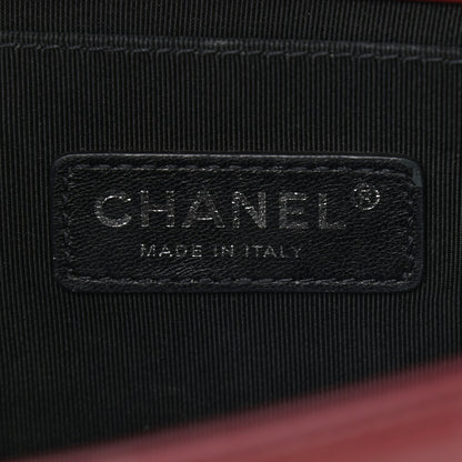 Chanel Calfskin Horizontal Quilted Medium Boy Flap Burgundy 6 of 10