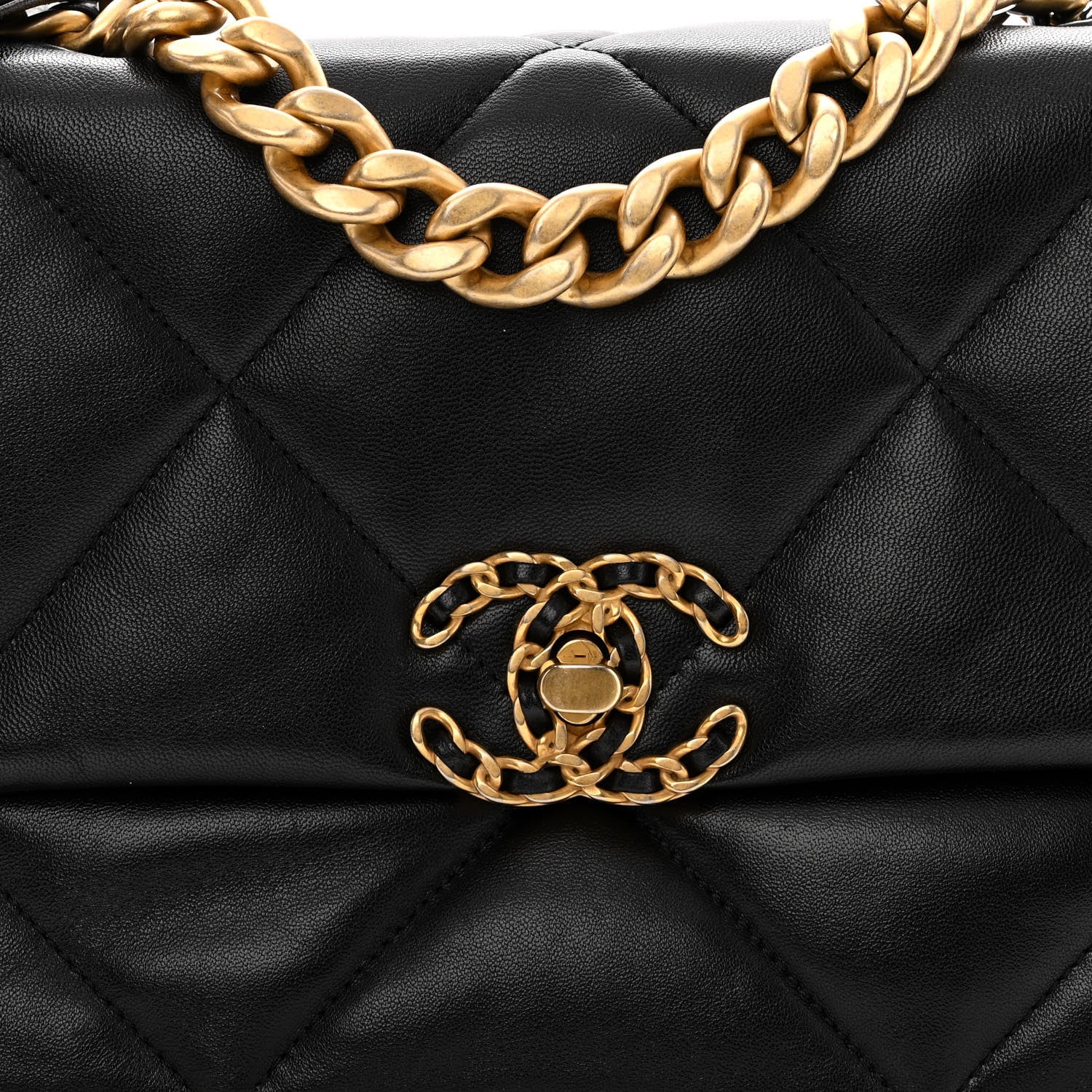 Chanel Lambskin Quilted Medium Chanel 19 Flap Black 8 of 12