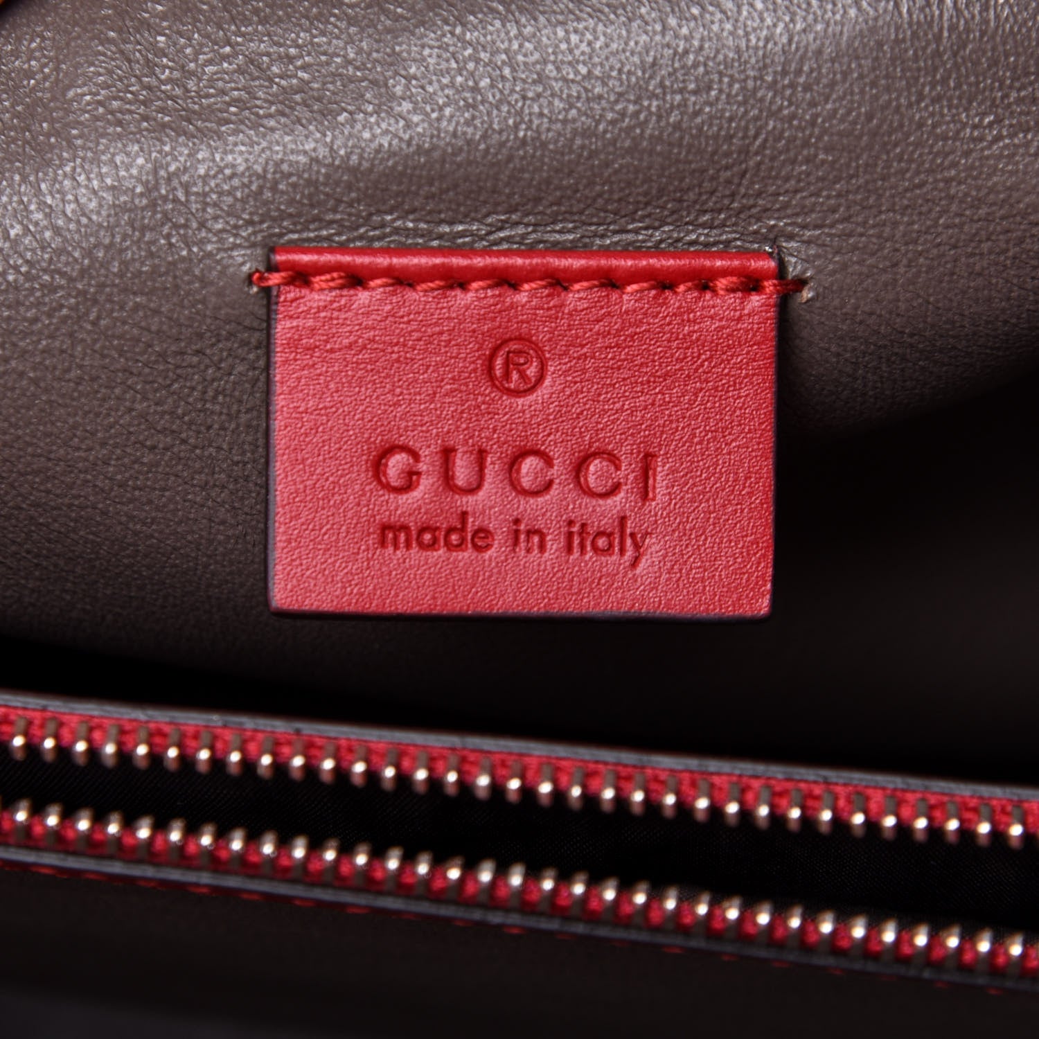 Gucci Shibuya Calfskin Medium Zumi Top Handle Bag Hibiscus Red 6 of 10