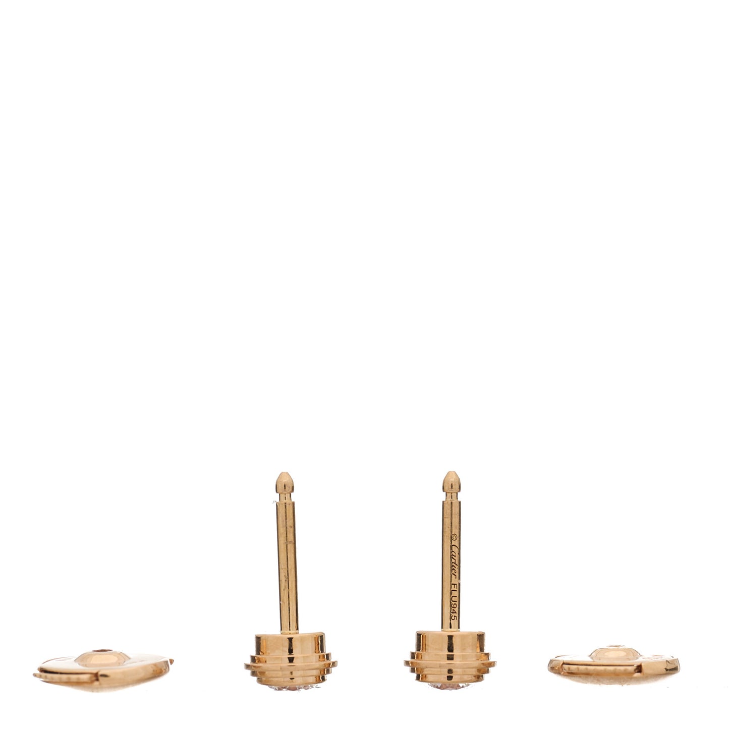 18K Pink Gold Diamond MM D'Amour Earrings