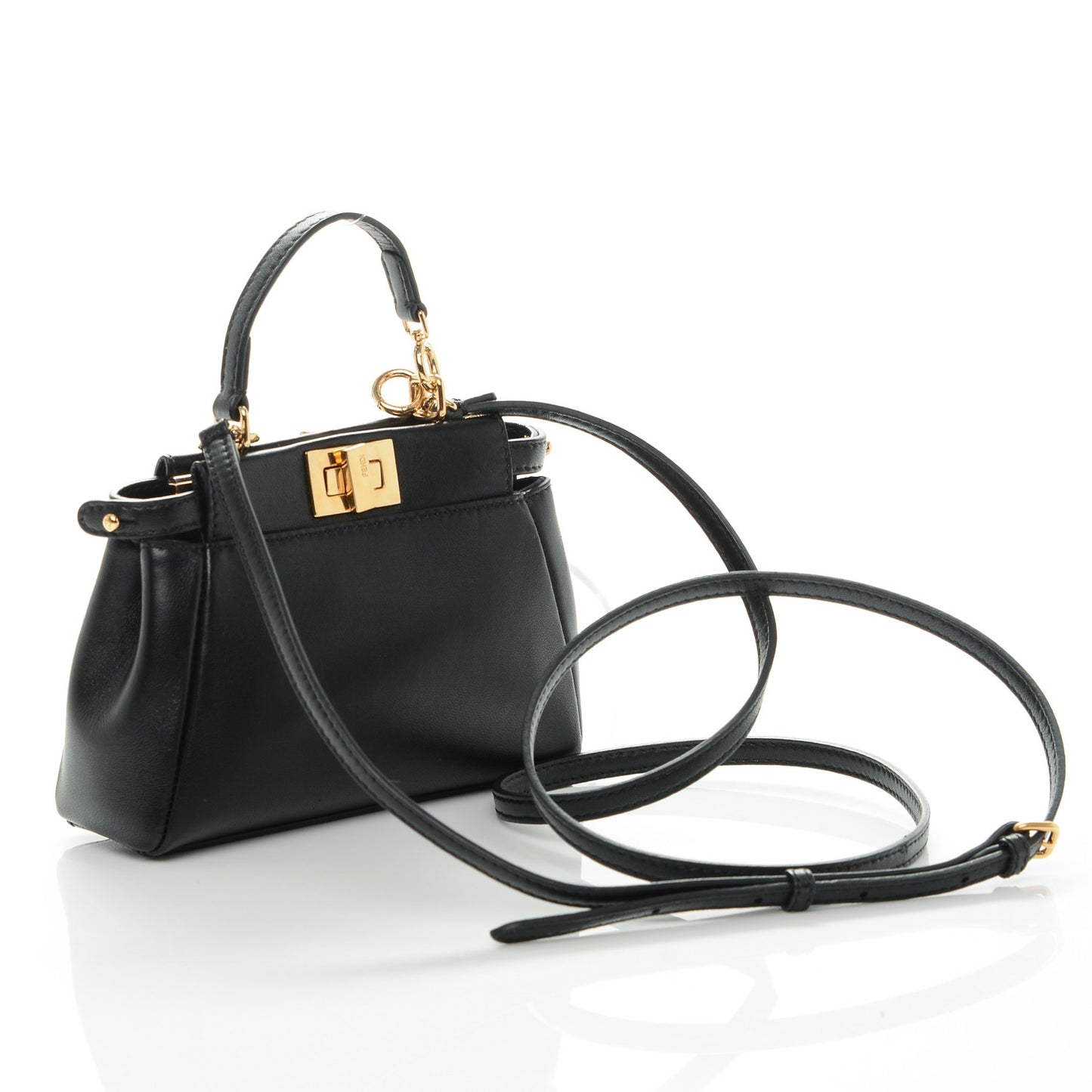 Nappa Micro Peekaboo Iconic Satchel Black