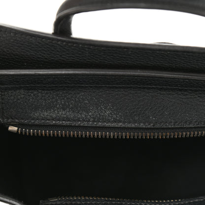 Celine Drummed Calfskin Nano Luggage Black 12 of 12