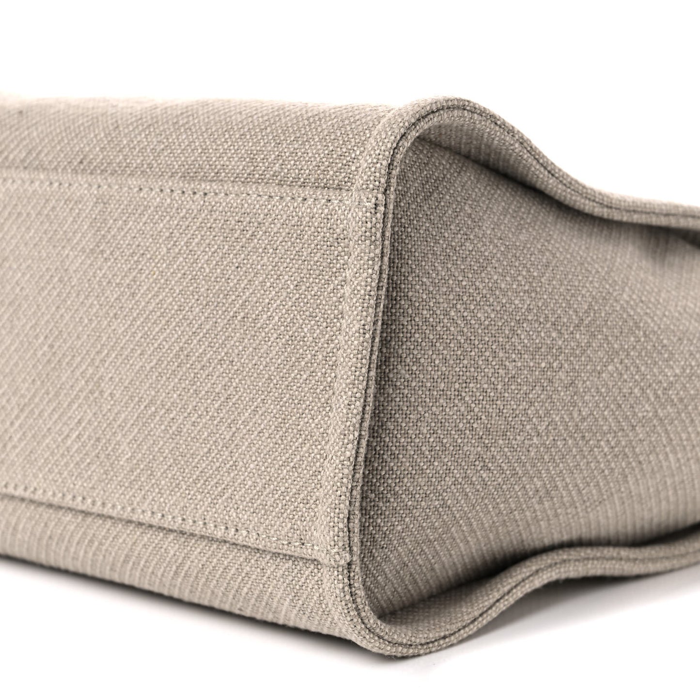 Mixed Fibers Small Deauville Tote Beige Black