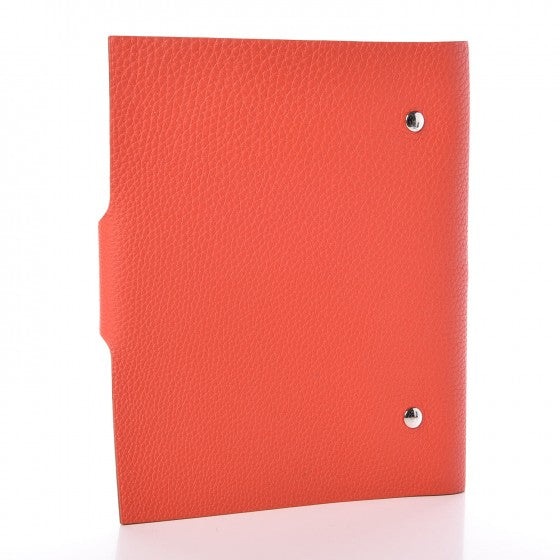 Hermes Togo Ulysse MM Notebook Cover Capucine 3 of 8