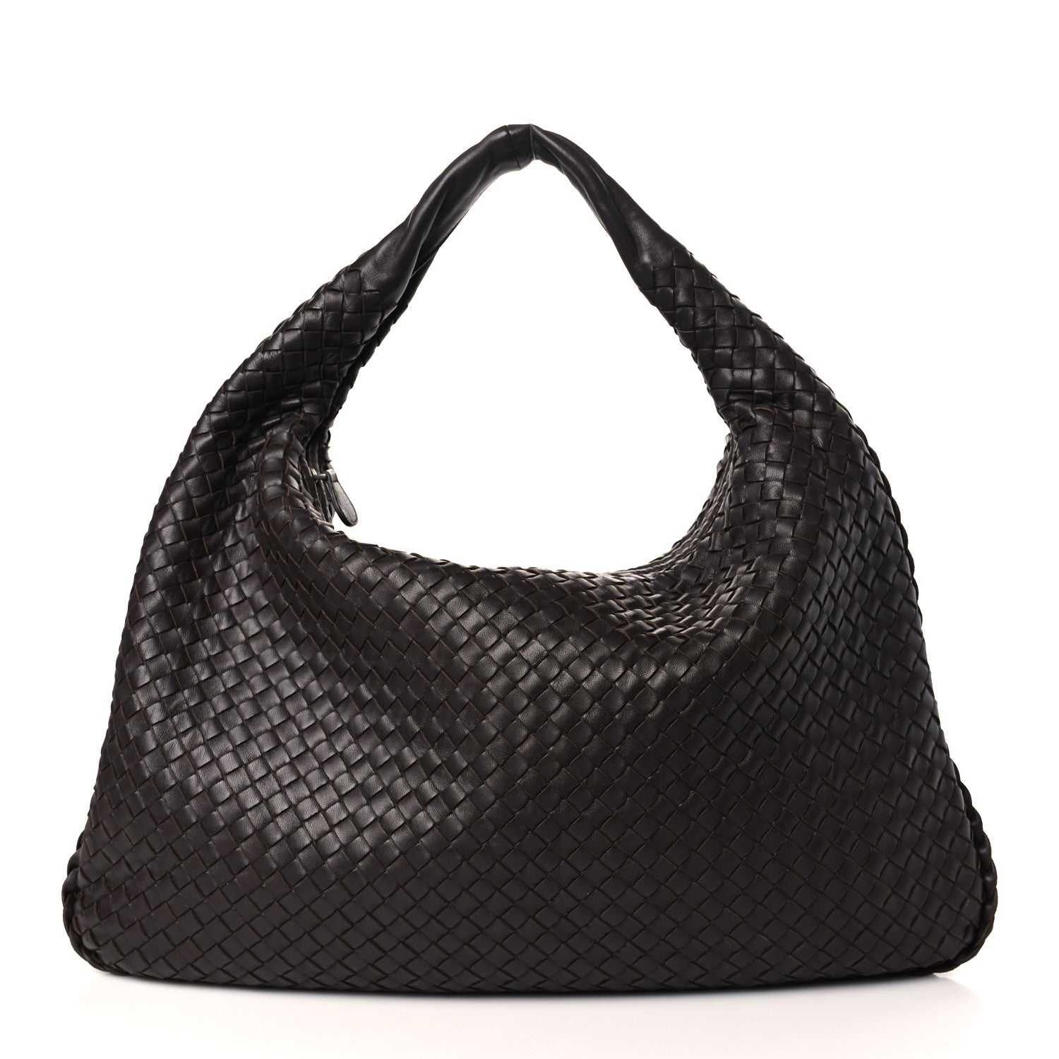 Bottega Veneta Nappa Intrecciato Large Veneta Hobo Ebano 1 of 10