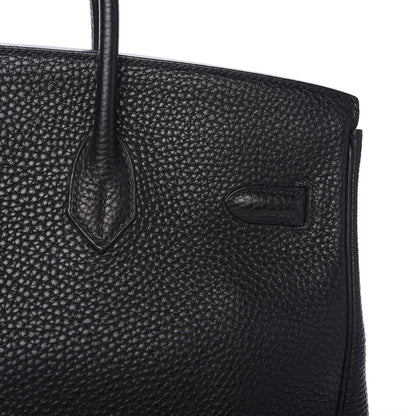 Hermes Taurillon Clemence Birkin 35 Black 19 of 28