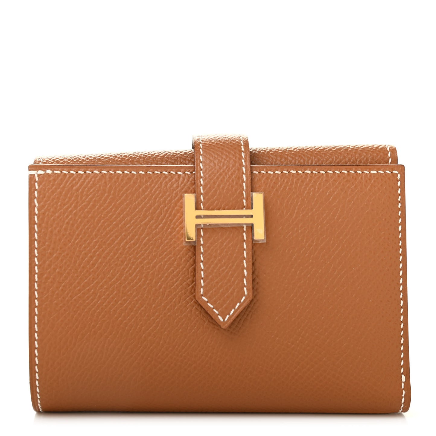 Epsom Tri-Fold Compact Bearn Wallet Gold