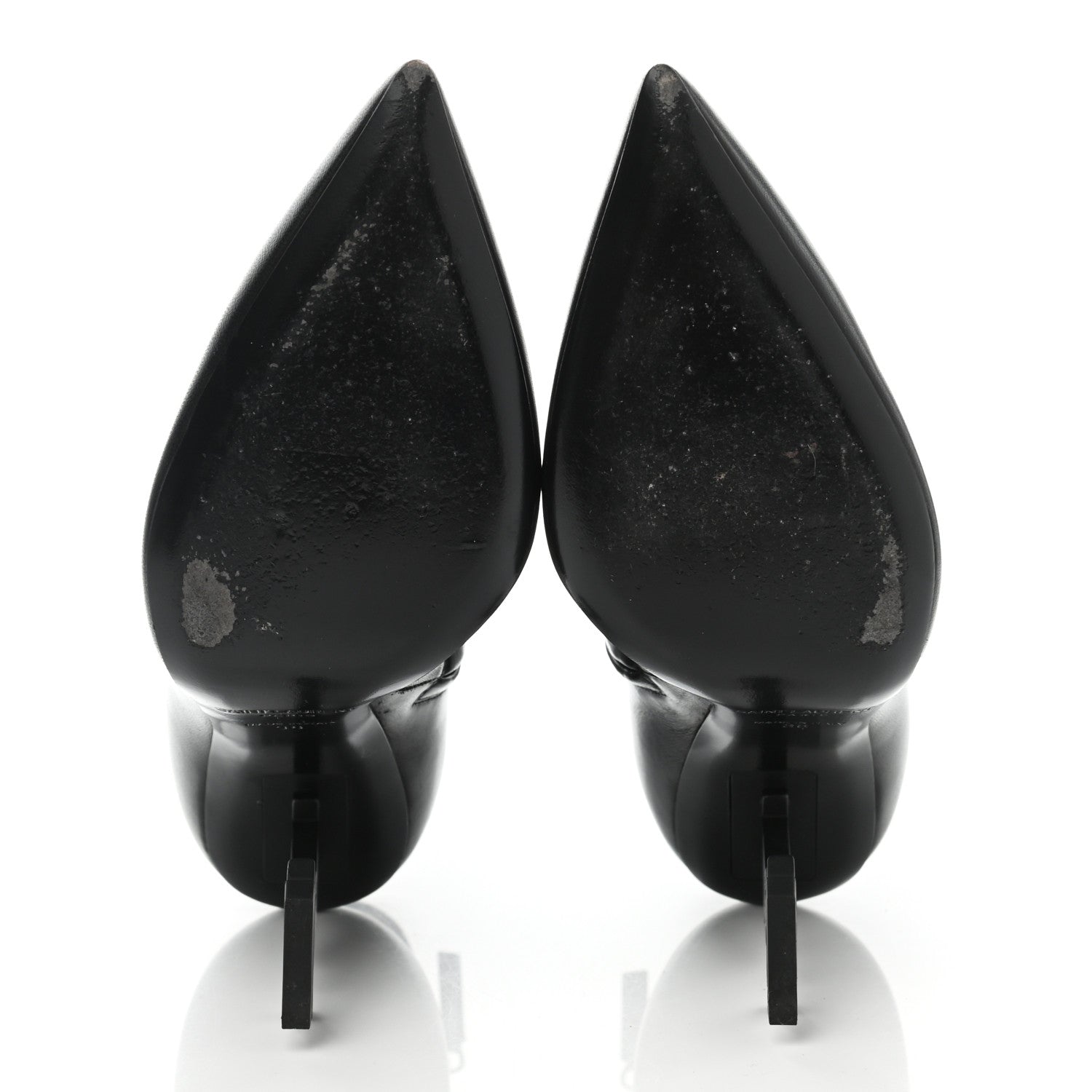 Saint Laurent Calfskin Opyum Ankle Boots 38 Black 5 of 13