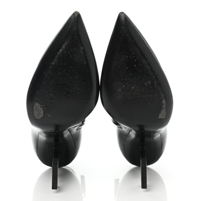 Saint Laurent Calfskin Opyum Ankle Boots 38 Black 5 of 13
