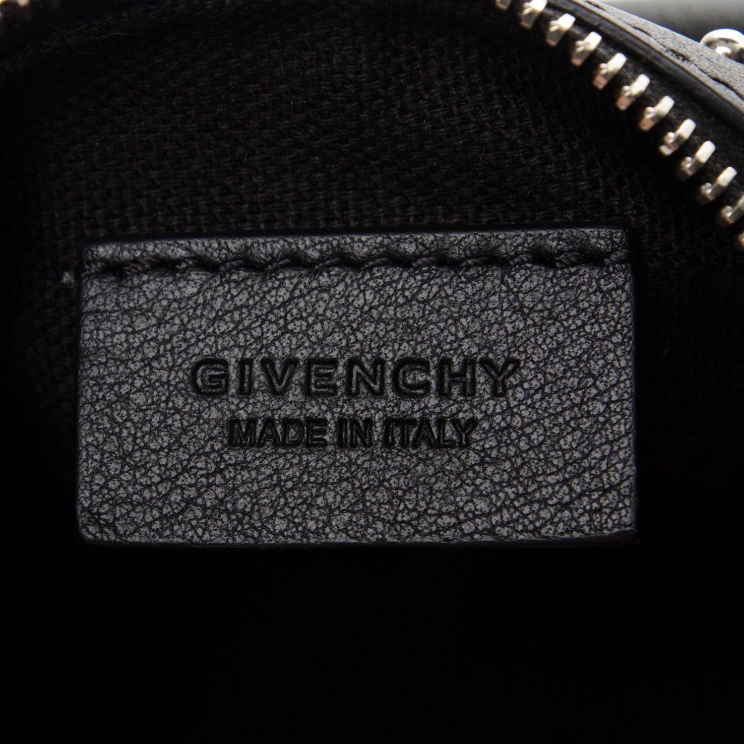Givenchy Calfskin Studded Pandora Wristlet Black 6 of 7