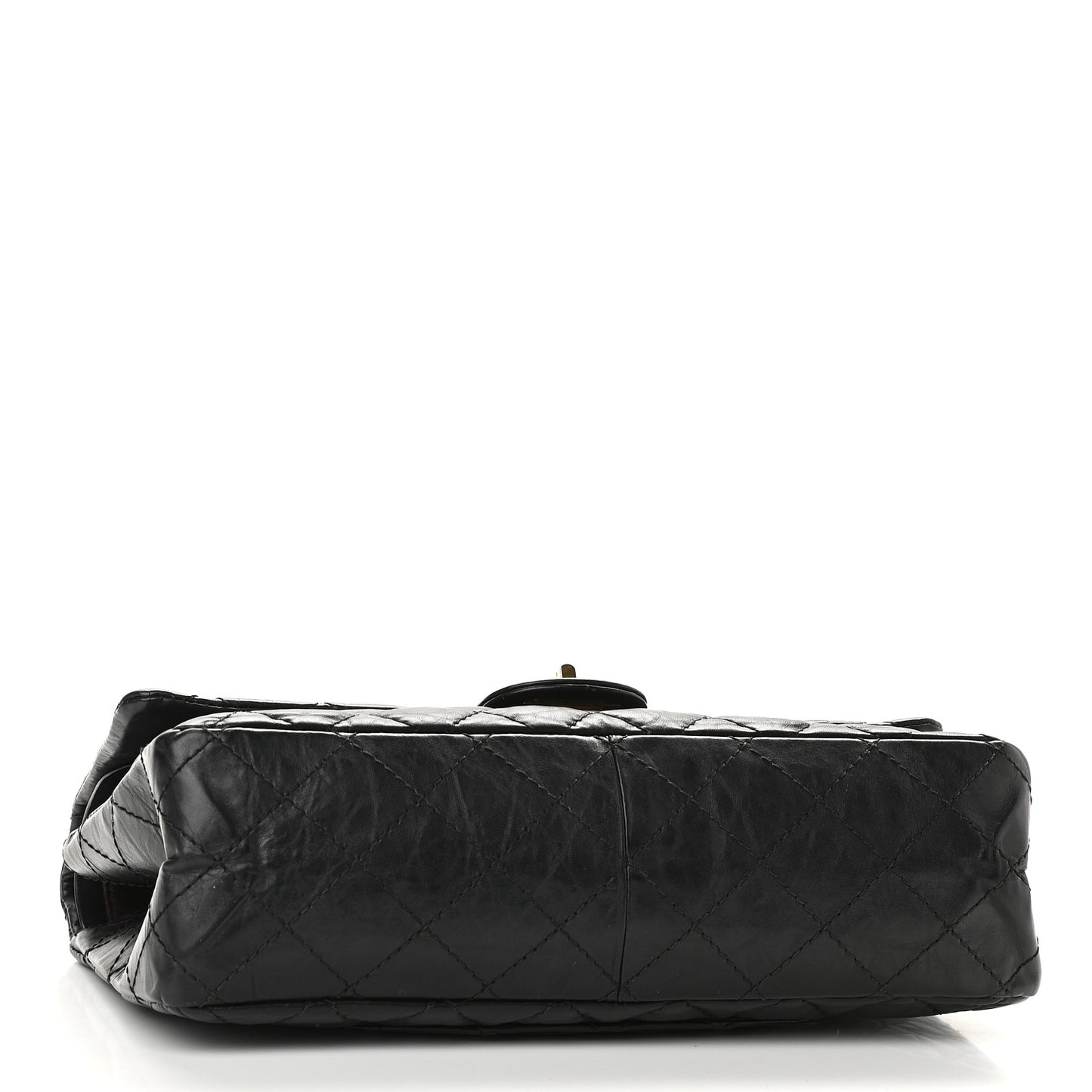 Aged Calfskin Quilted 2.55 Reissue 226 Flap Black