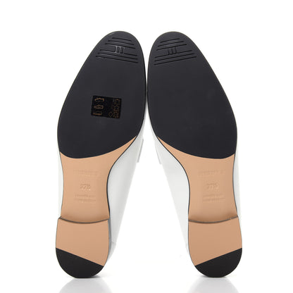 Hermes Calfskin Womens Paris Loafers 37.5 White Bois De Santal 6 of 11