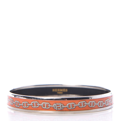 Hermes Enamel Printed Narrow Chaine d'Ancre Bracelet 65 3 of 5