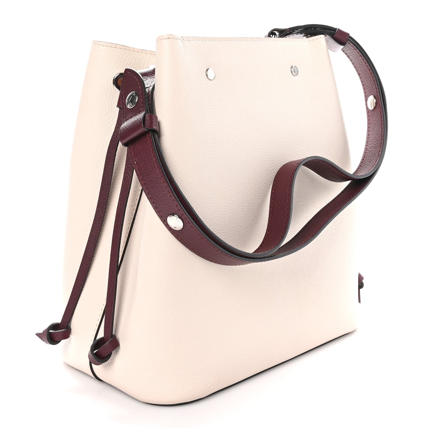 Calfskin Nano Lockme Bucket Greige