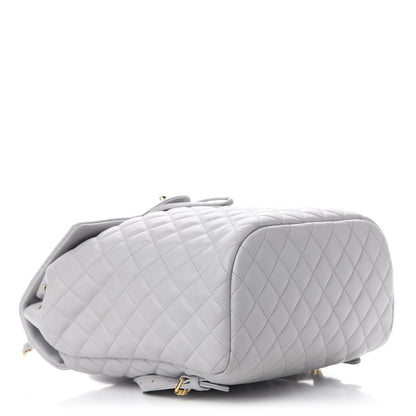 Chanel Calfskin Quilted Large Urban Spirit Backpack Grey 3 of 9