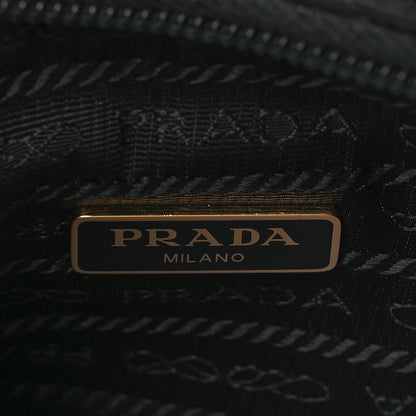 Prada Tessuto Nylon Stitched Shoulder Bag Black 6 of 12