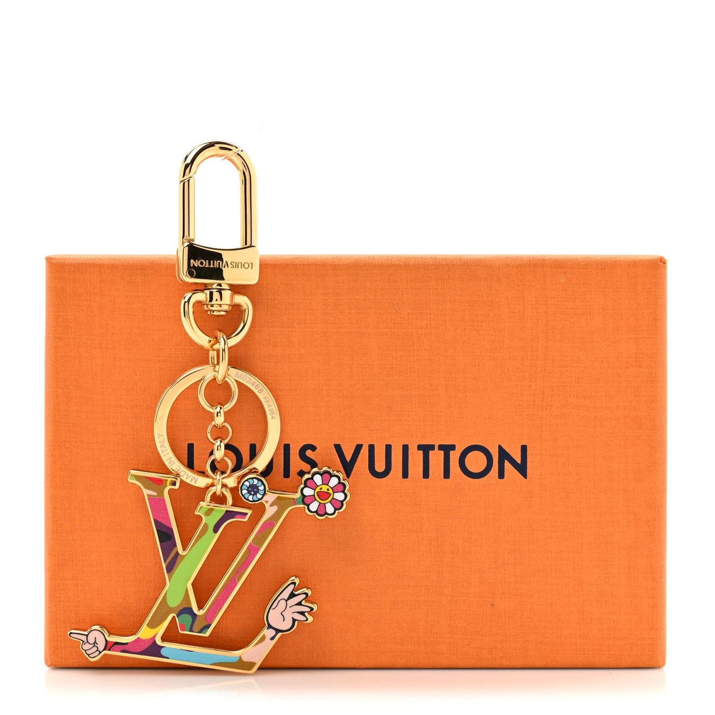 LV X TM Iconic Superflat Bag Charm Key Holder Multicolor
