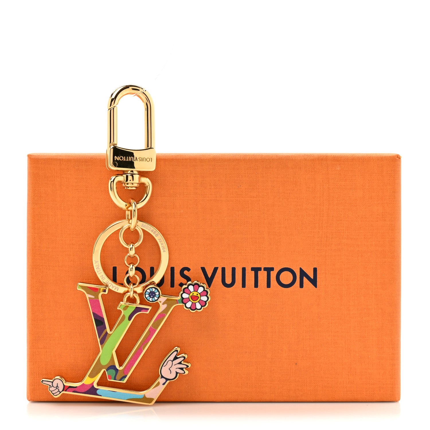 Louis Vuitton LV X TM Iconic Superflat Bag Charm Key Holder Multicolor 4 of 4