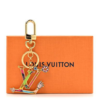 Louis Vuitton LV X TM Iconic Superflat Bag Charm Key Holder Multicolor 4 of 4