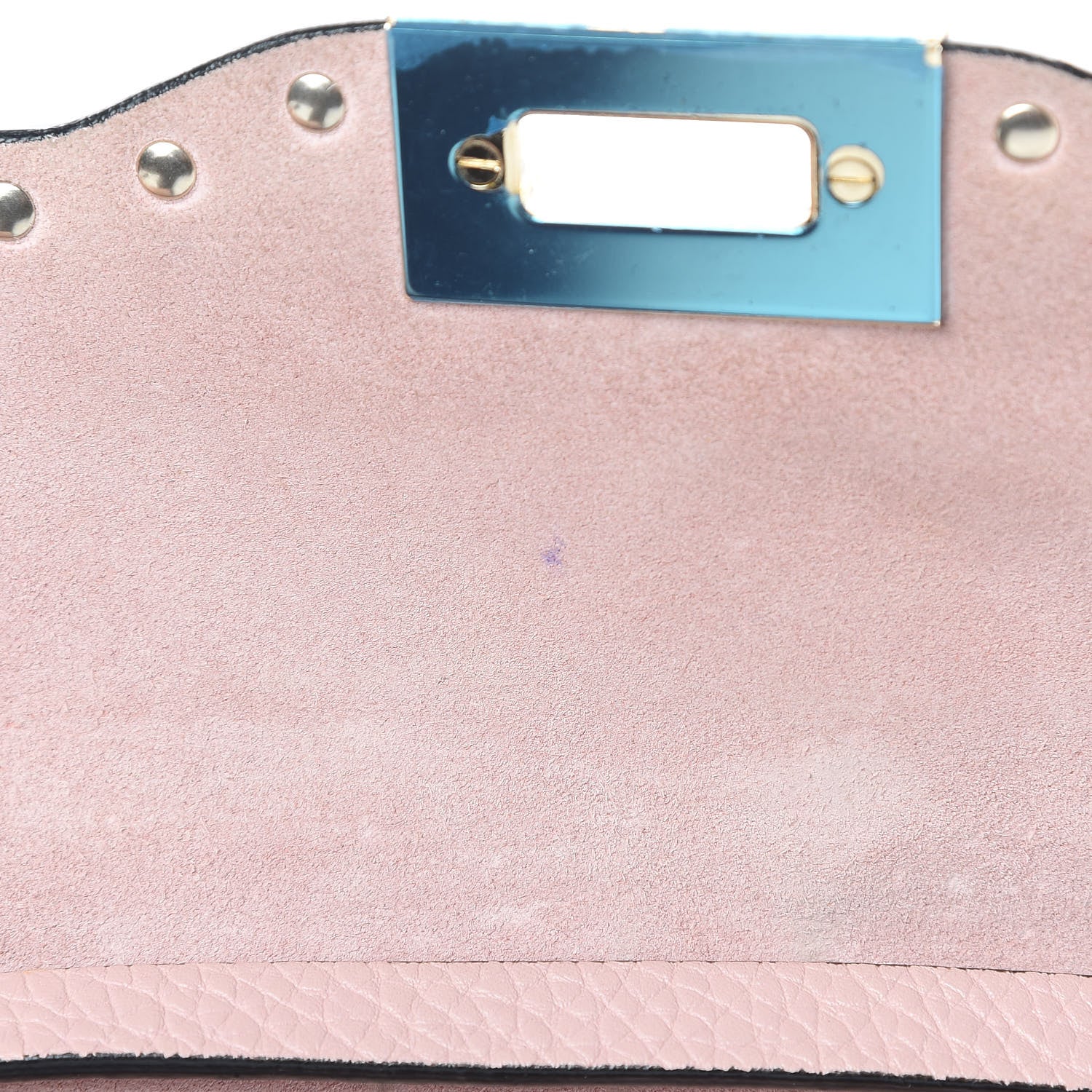 Valentino Garavani Pebbled Calfskin Medium Rockstud Flip Lock Crossbody Bag Rose Quartz 12 of 15